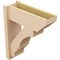 Ekena Millwork 8-in W x 22-in D x 26-in H Balboa Slat Rough Cedar Woodgrain TimberThane Outlooker, Primed Tan OUTUR080X22X26BOA24RCPR - alternate 5